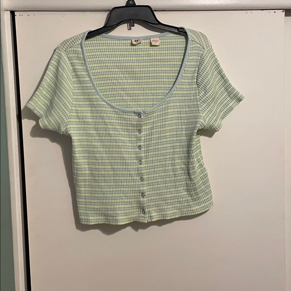 Striped Levi cropped shirt - Picture 2 of 4